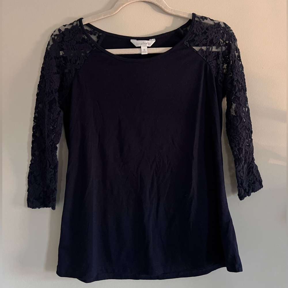 Charlotte Russe Dark Blue Top